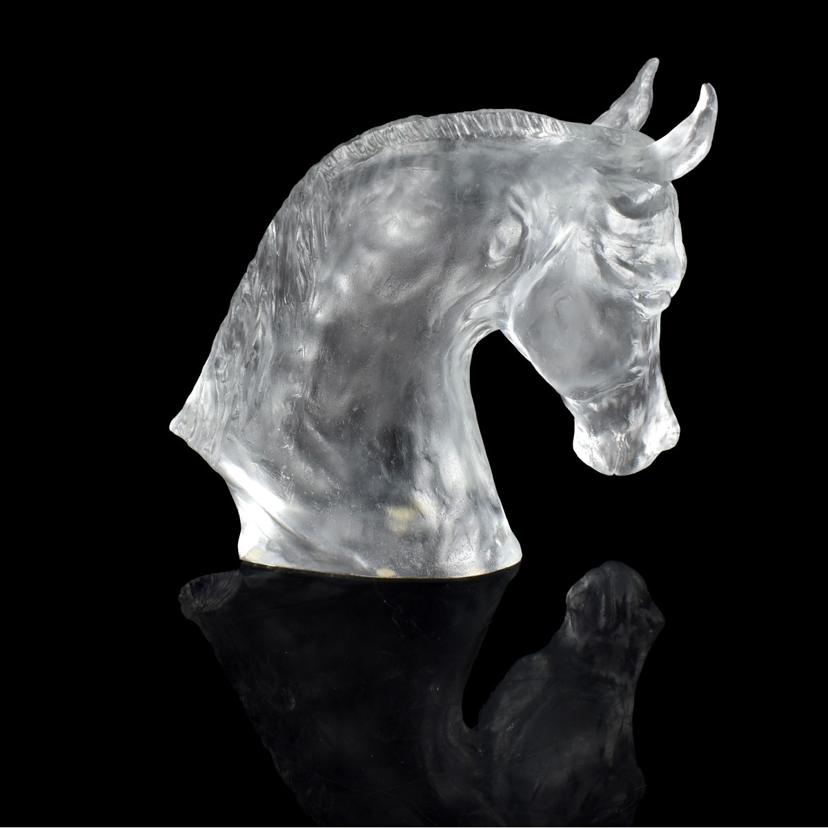 Baccarat Crystal Horse Head