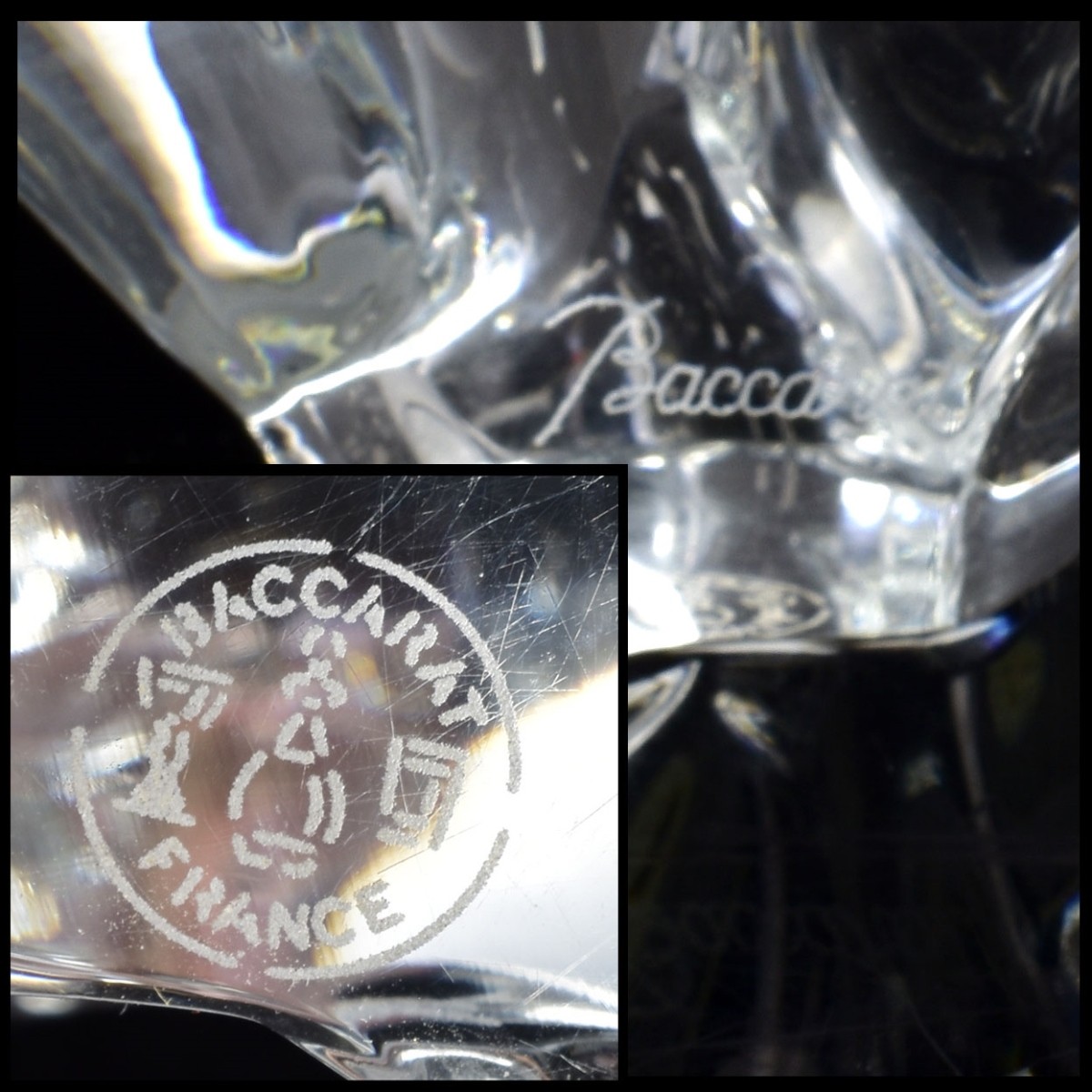 Baccarat France Crystal Bison Buffalo Figurine