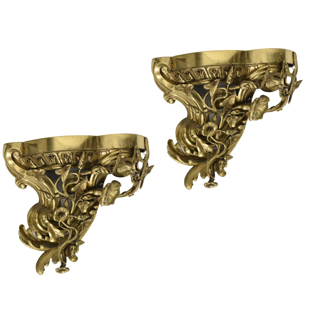 French Art Nouveau Wall Brackets