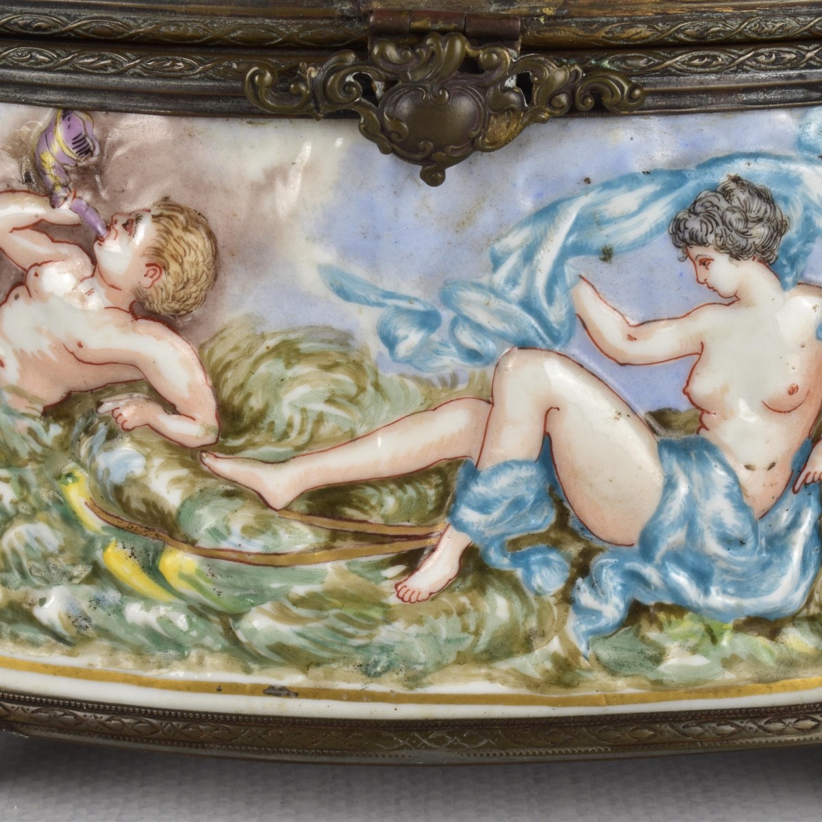 Italian Capodimonte Porcelain Box