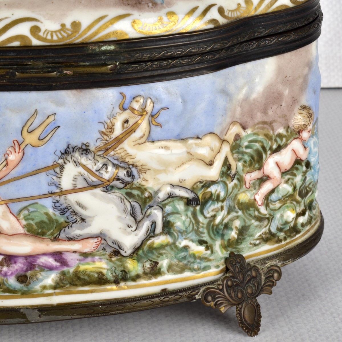 Italian Capodimonte Porcelain Box