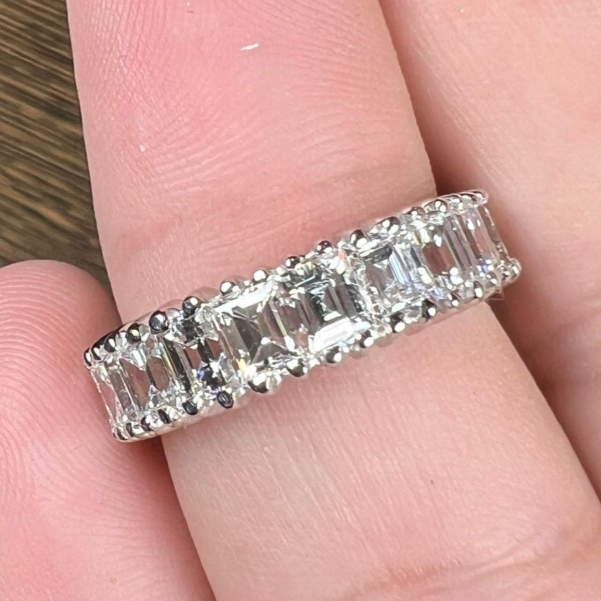 Diamond and Platinum Eternity Band