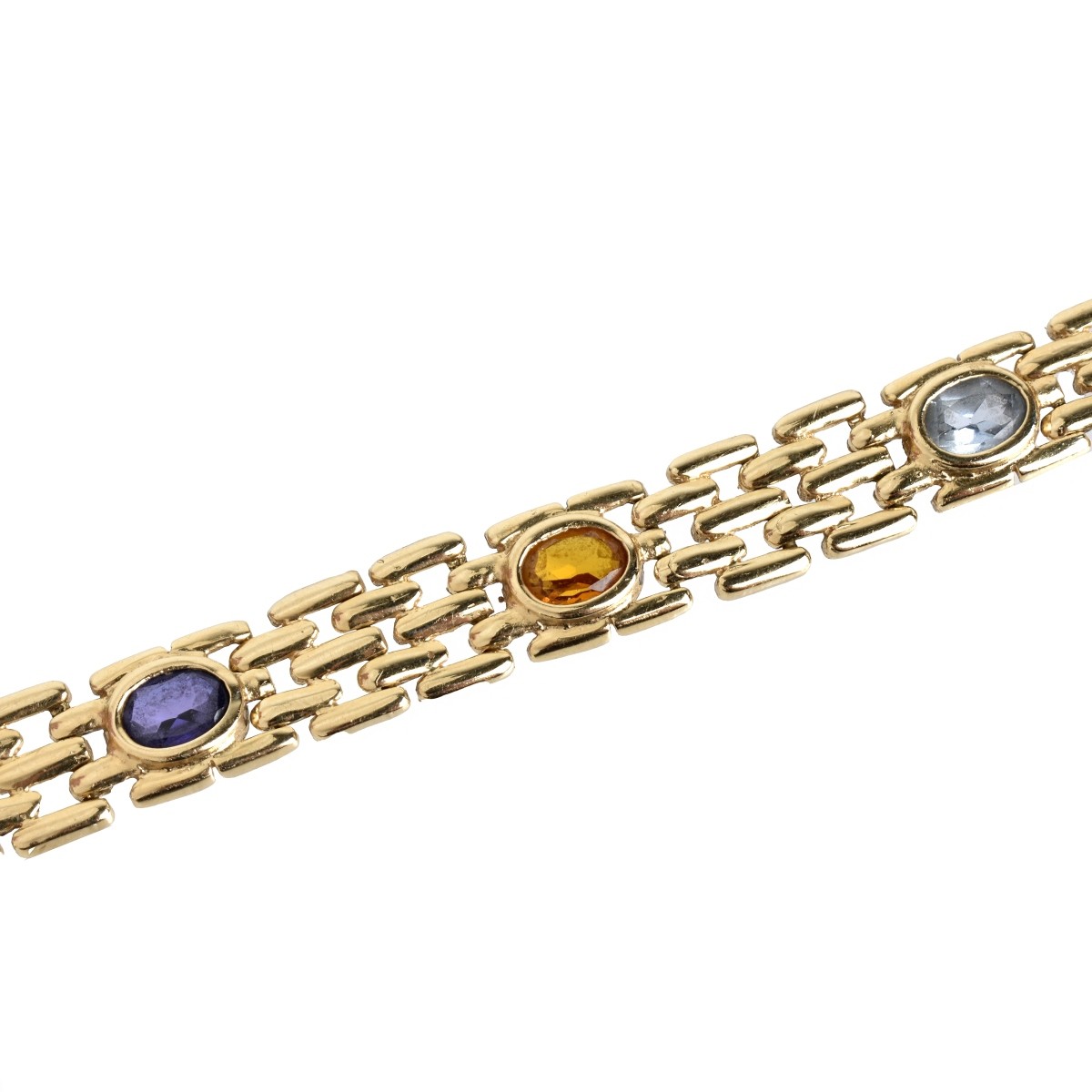 Gemstone and 14K Bracelet