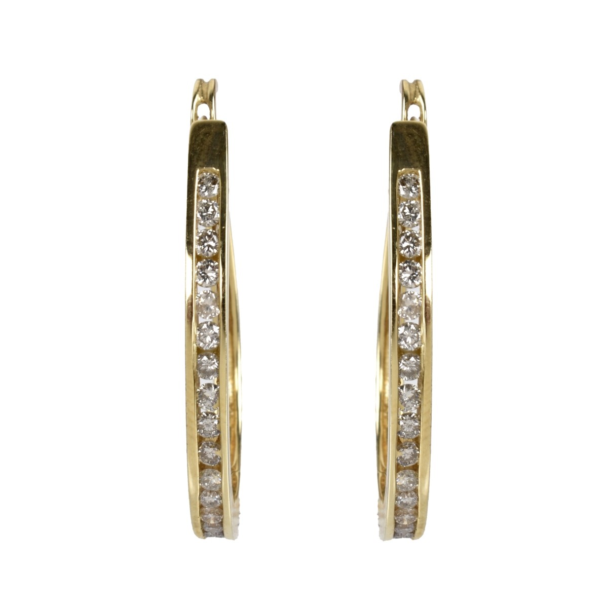 Diamond and 14K Earrings