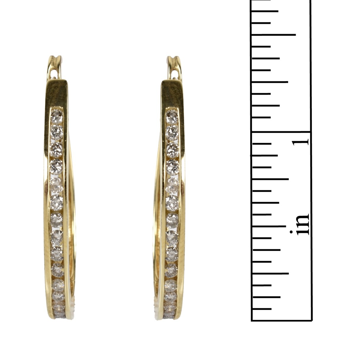 Diamond and 14K Earrings