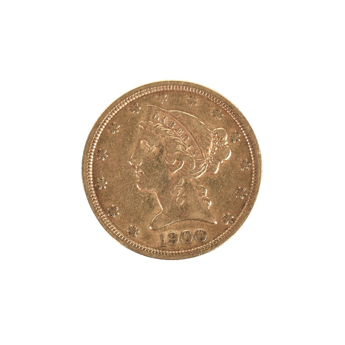 US 1900 $5 Gold Coin