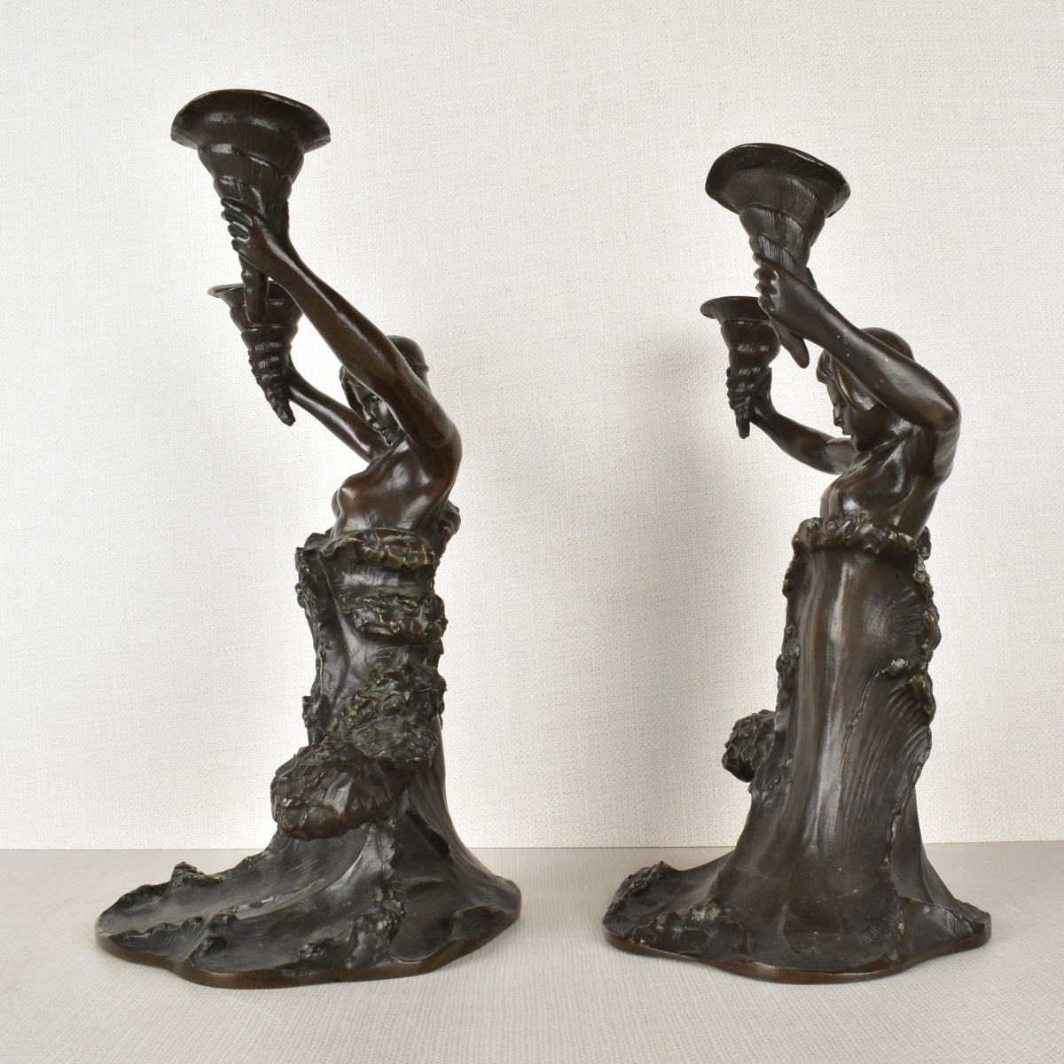 Art Nouveau Bronze Candelabra