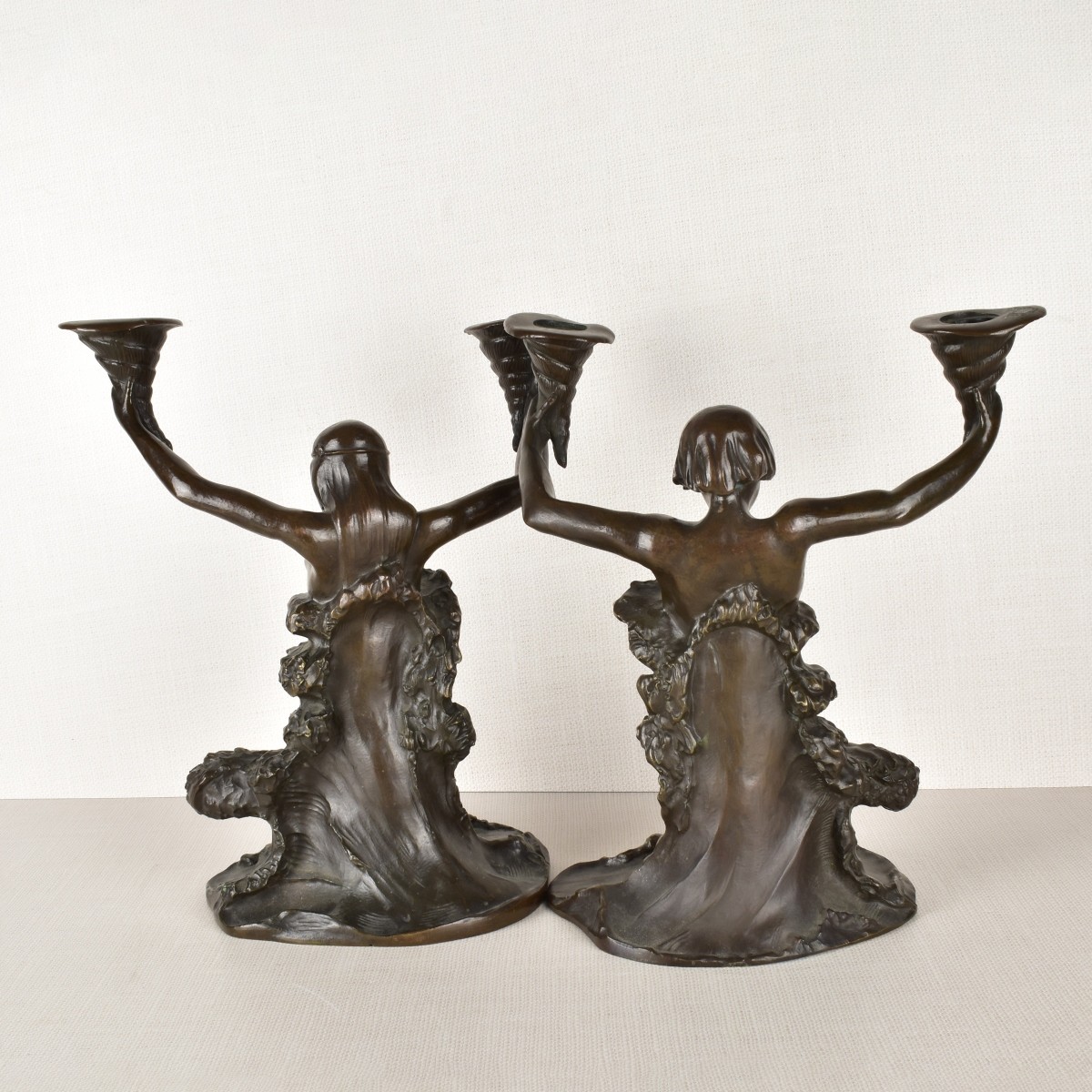 Art Nouveau Bronze Candelabra