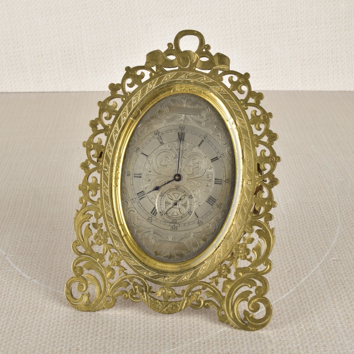 Victorian Style Brass Strut Clock