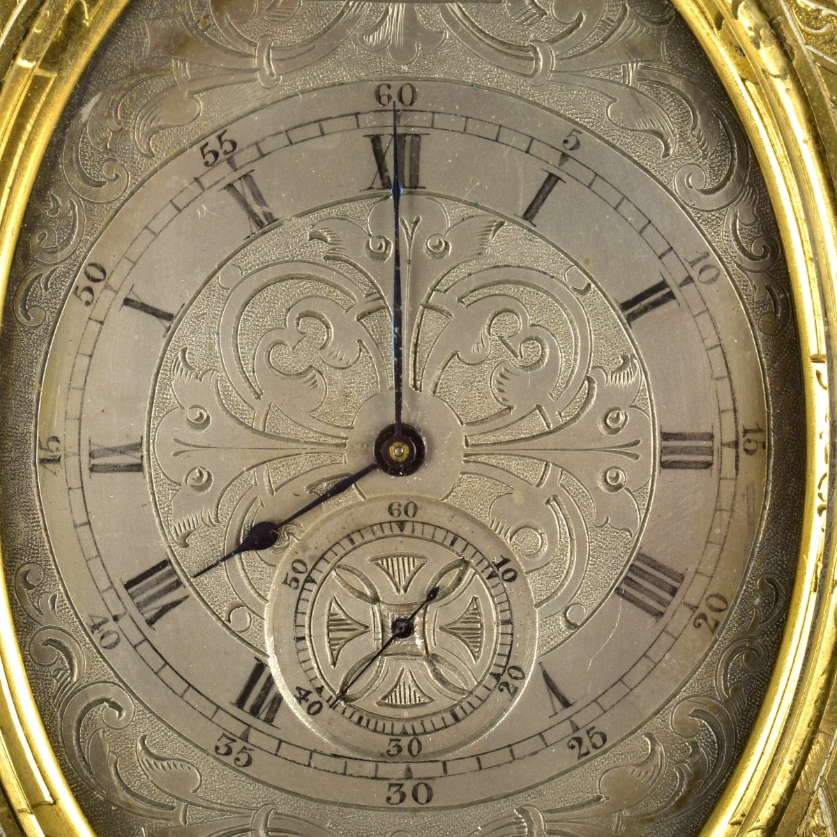 Victorian Style Brass Strut Clock