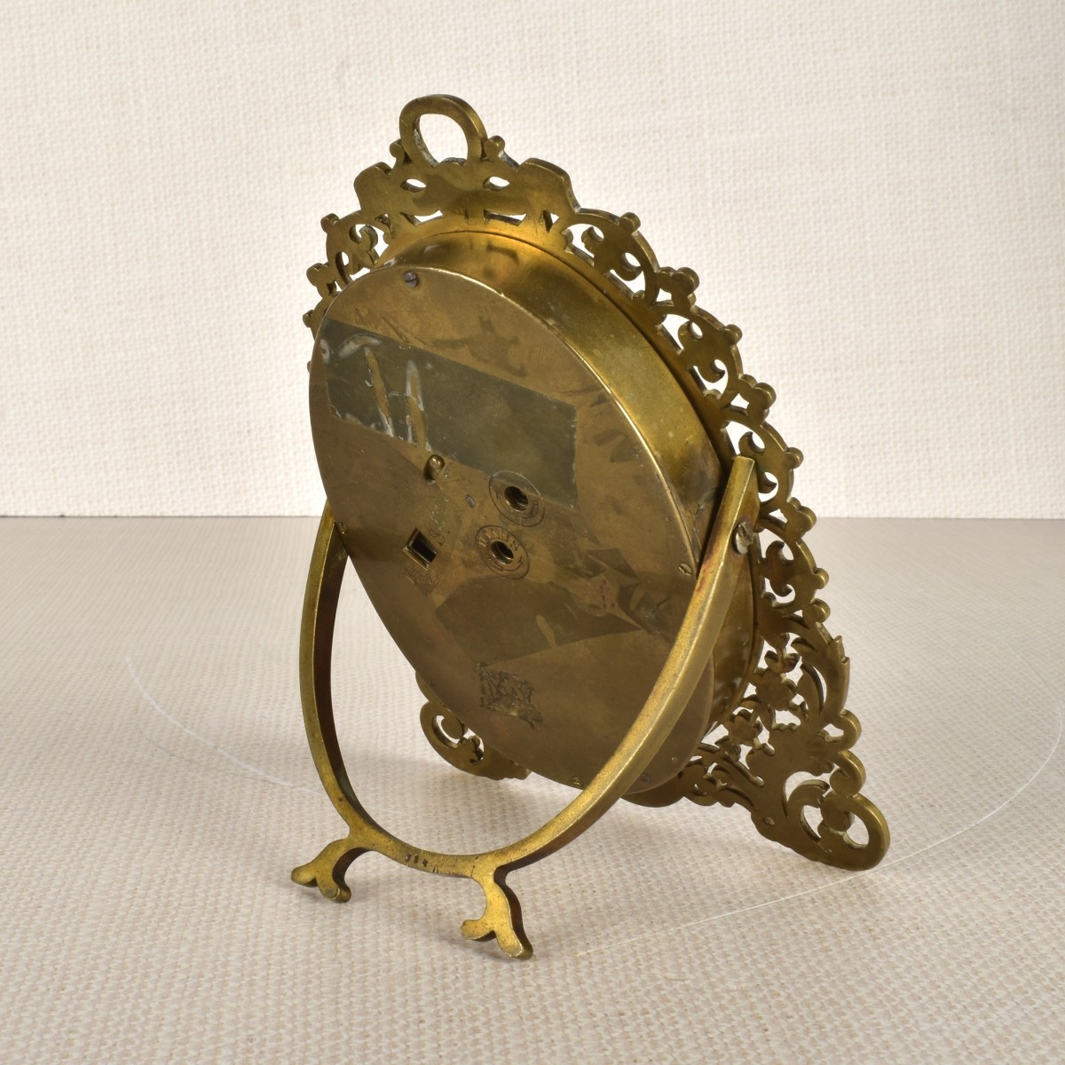 Victorian Style Brass Strut Clock