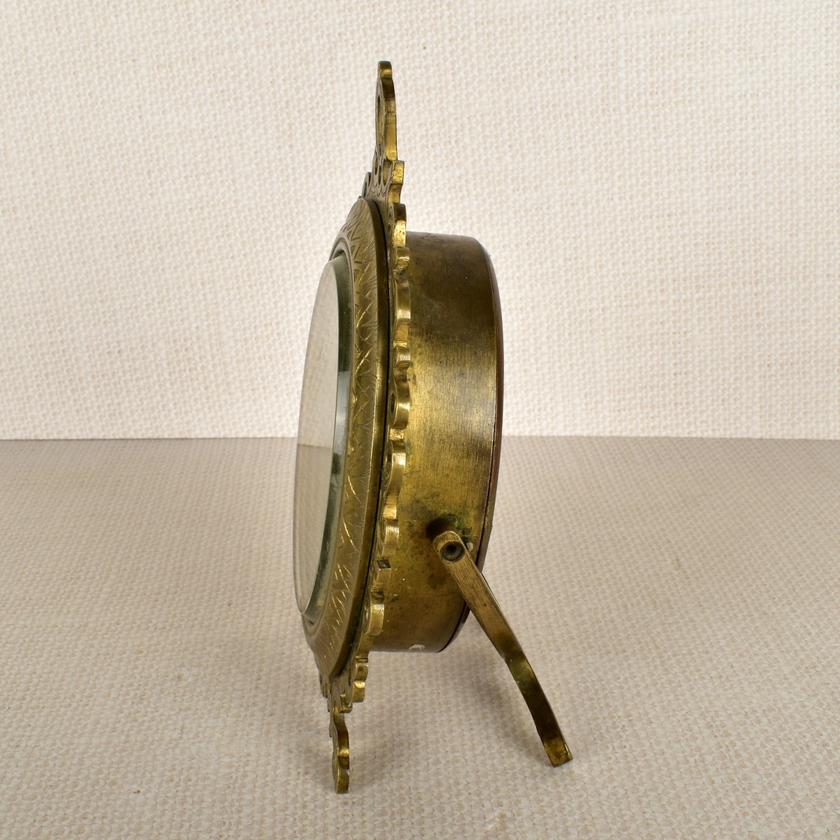 Victorian Style Brass Strut Clock