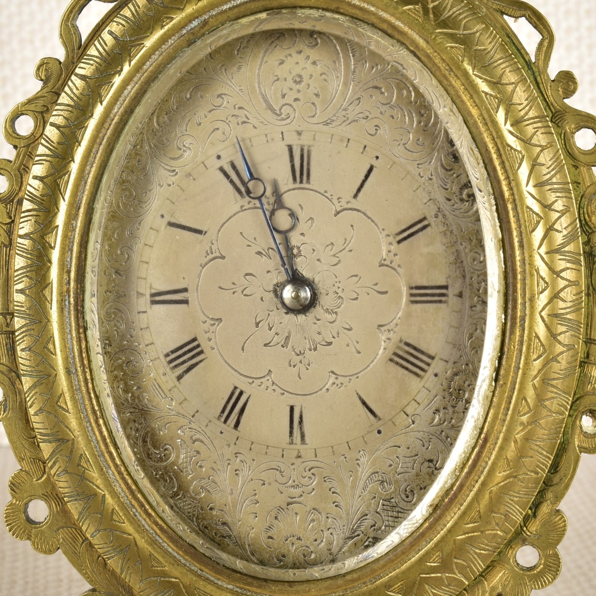 Victorian Style Brass Strut Clock