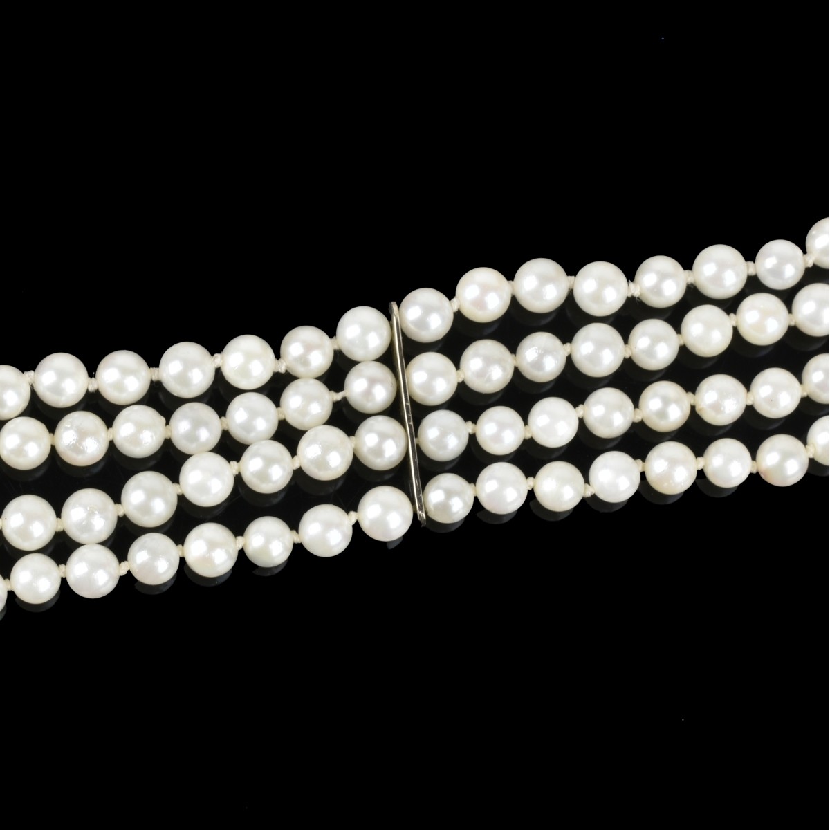 Pearl, Emerald and Diamond Bracelet