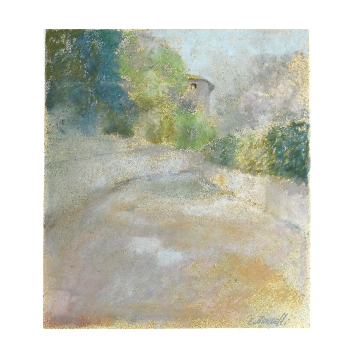 Pastel Painting of a Landscape