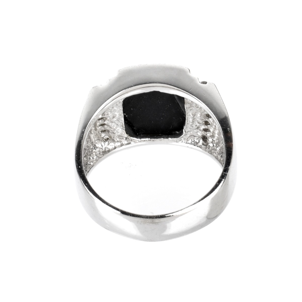 Diamond, Onyx and 14K Ring