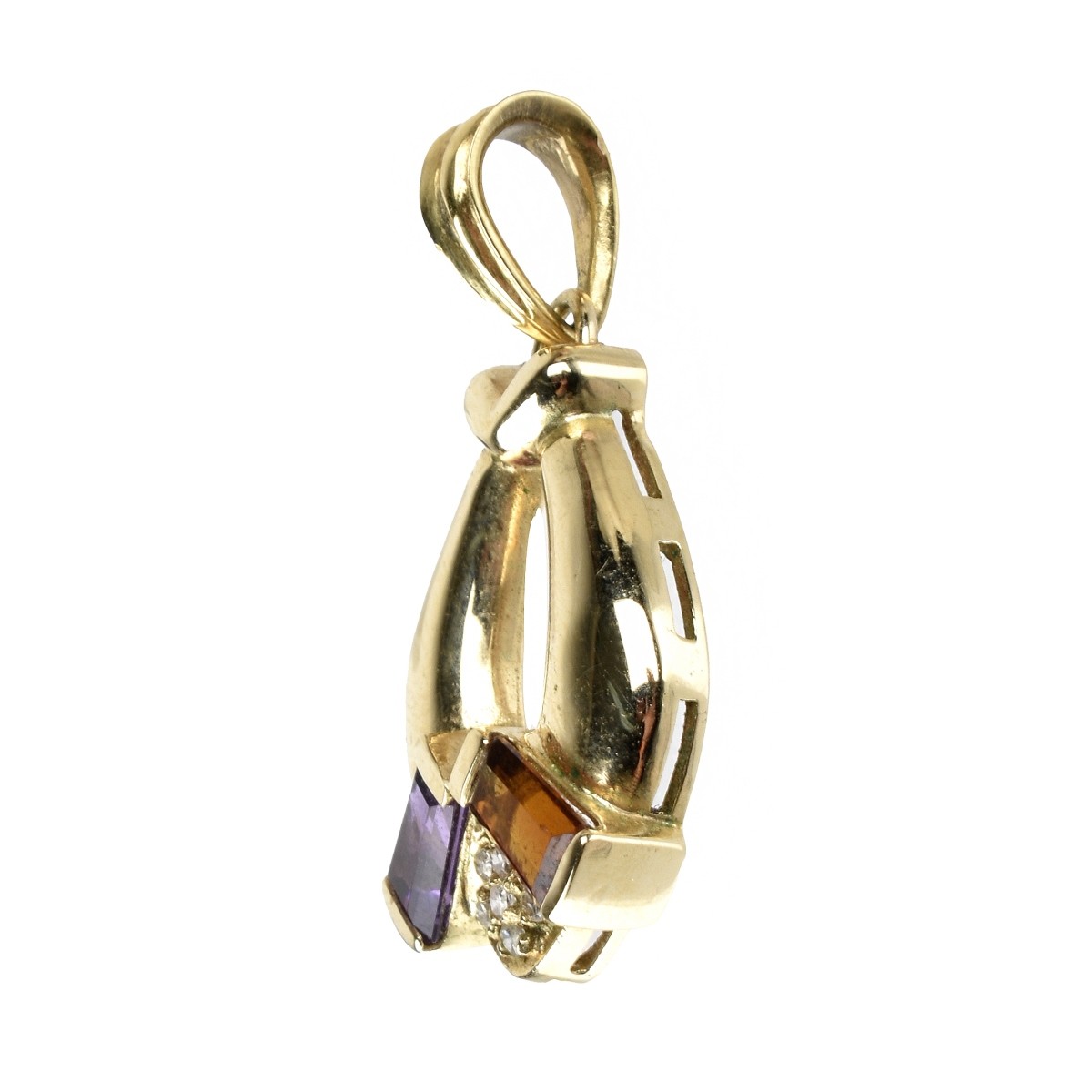 Gemstone and 14K Pendant