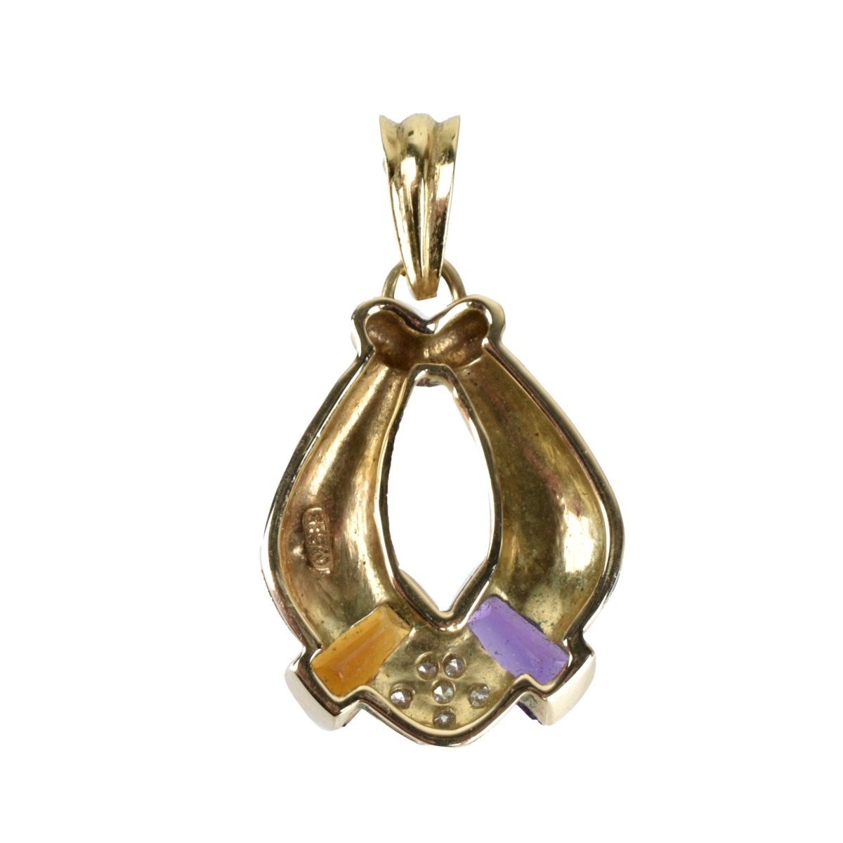 Gemstone and 14K Pendant