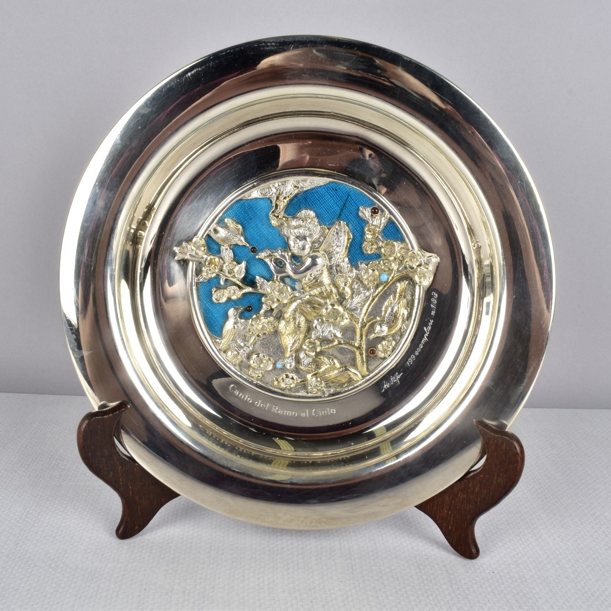 Stefani Bologna Italian 0.800 Silver Hanging Plate