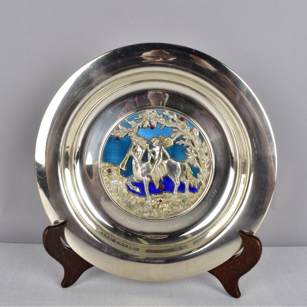 Stefani Bologna Italian 0.800 Silver Hanging Plate