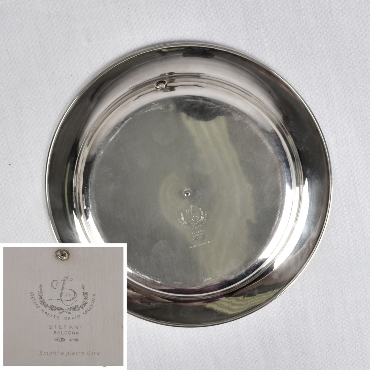 Stefani Bologna Italian 0.800 Silver Hanging Plate