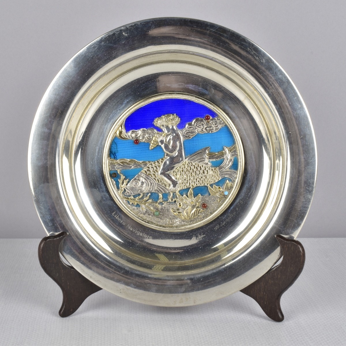 Stefani Bologna Italian 0.800 Silver Hanging Plate