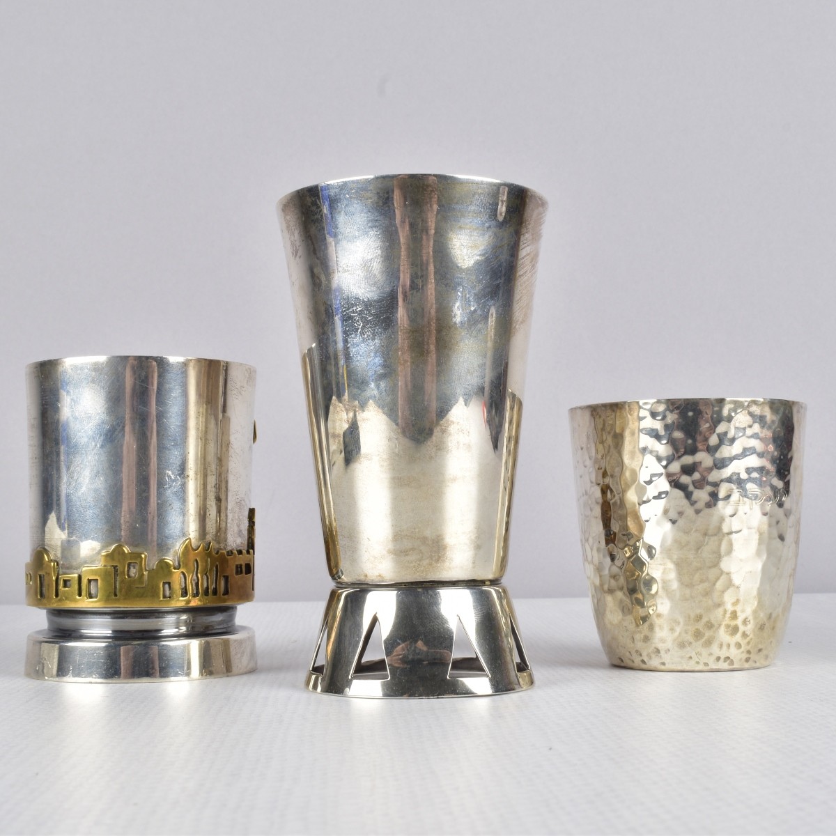 Sterling .925 Silver Kiddush Cups