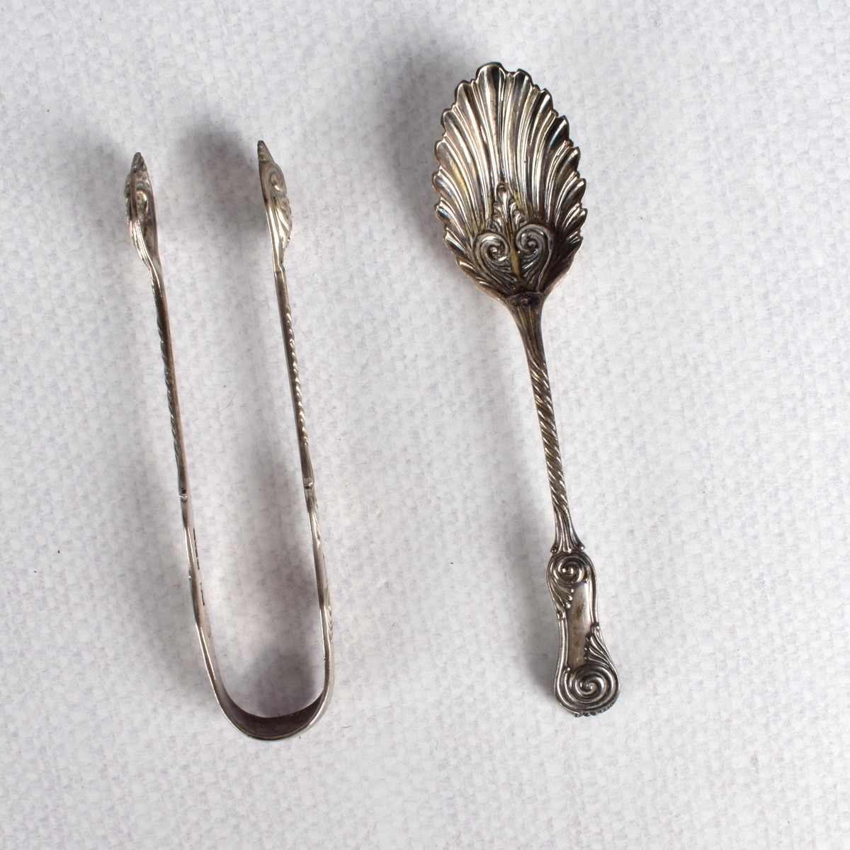 Mappin and Webb Sugar Spoons and Tongs