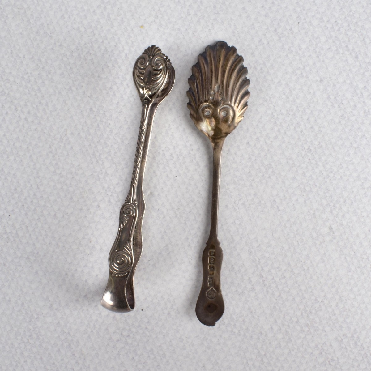 Mappin and Webb Sugar Spoons and Tongs