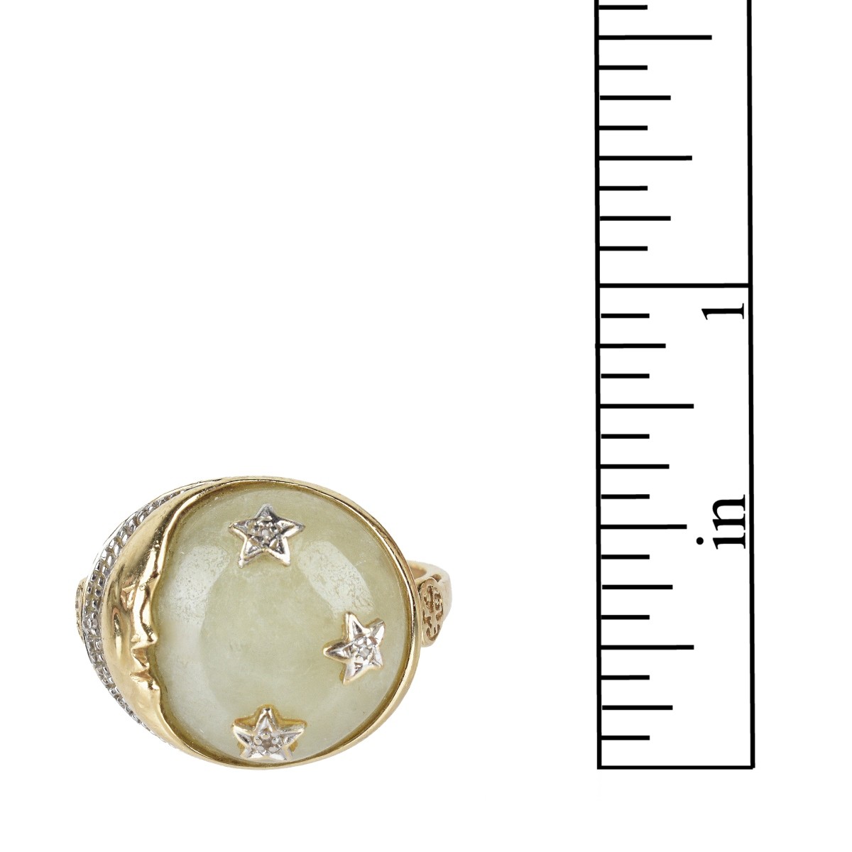 Jade and 14K Ring