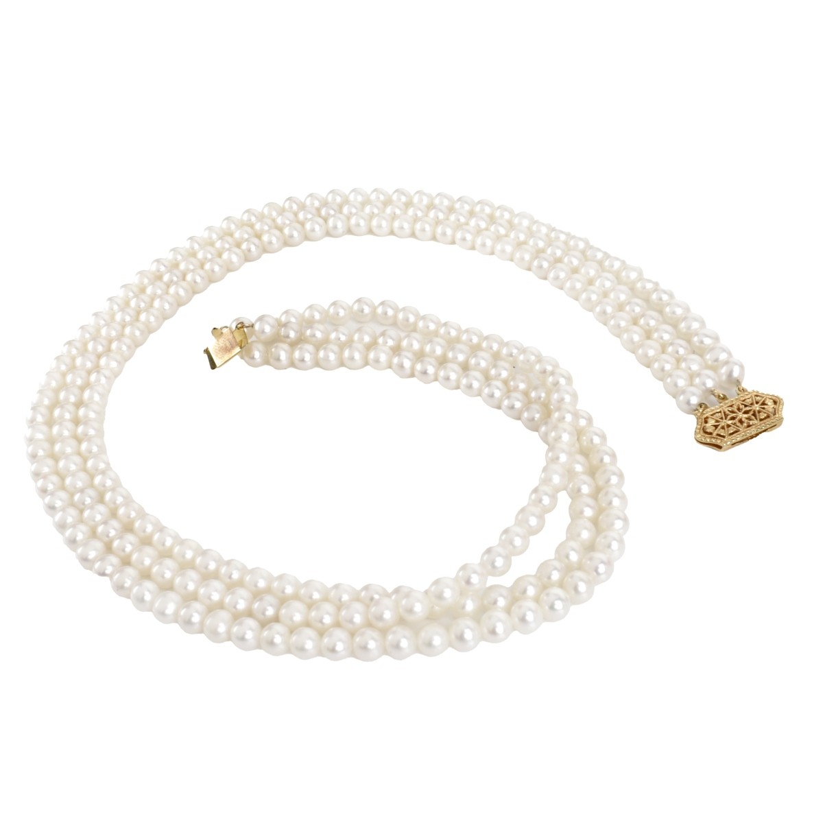 Pearl and 14K Necklace