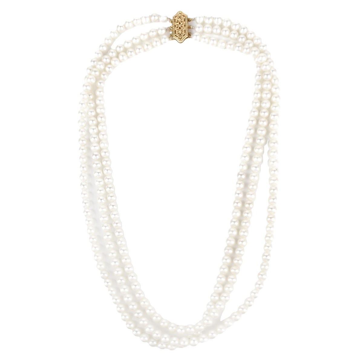 Pearl and 14K Necklace