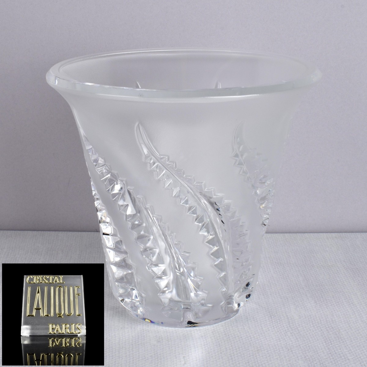 Lalique France "Lobelia" Vase