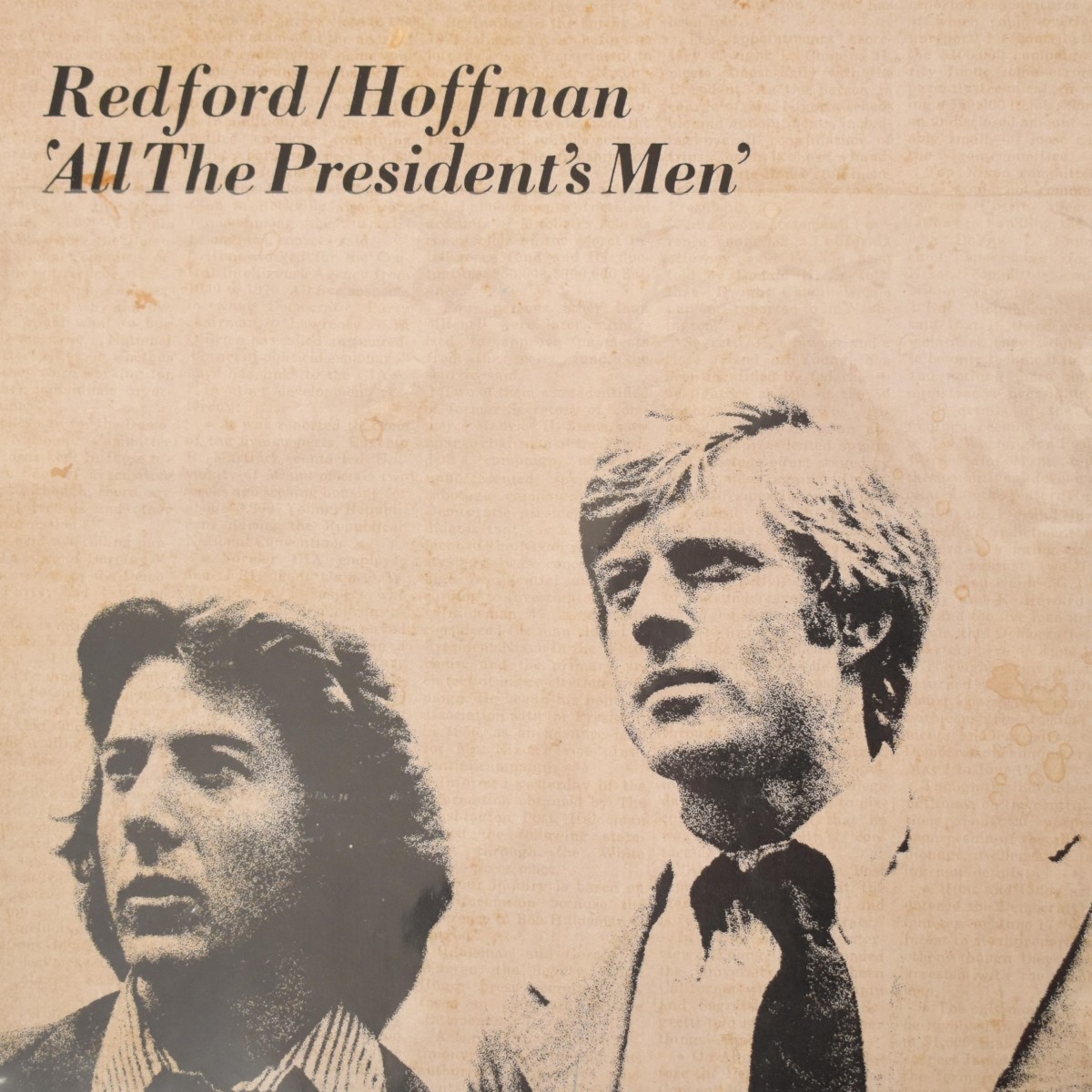 Two "All the Presidents Men" Script Screenplay