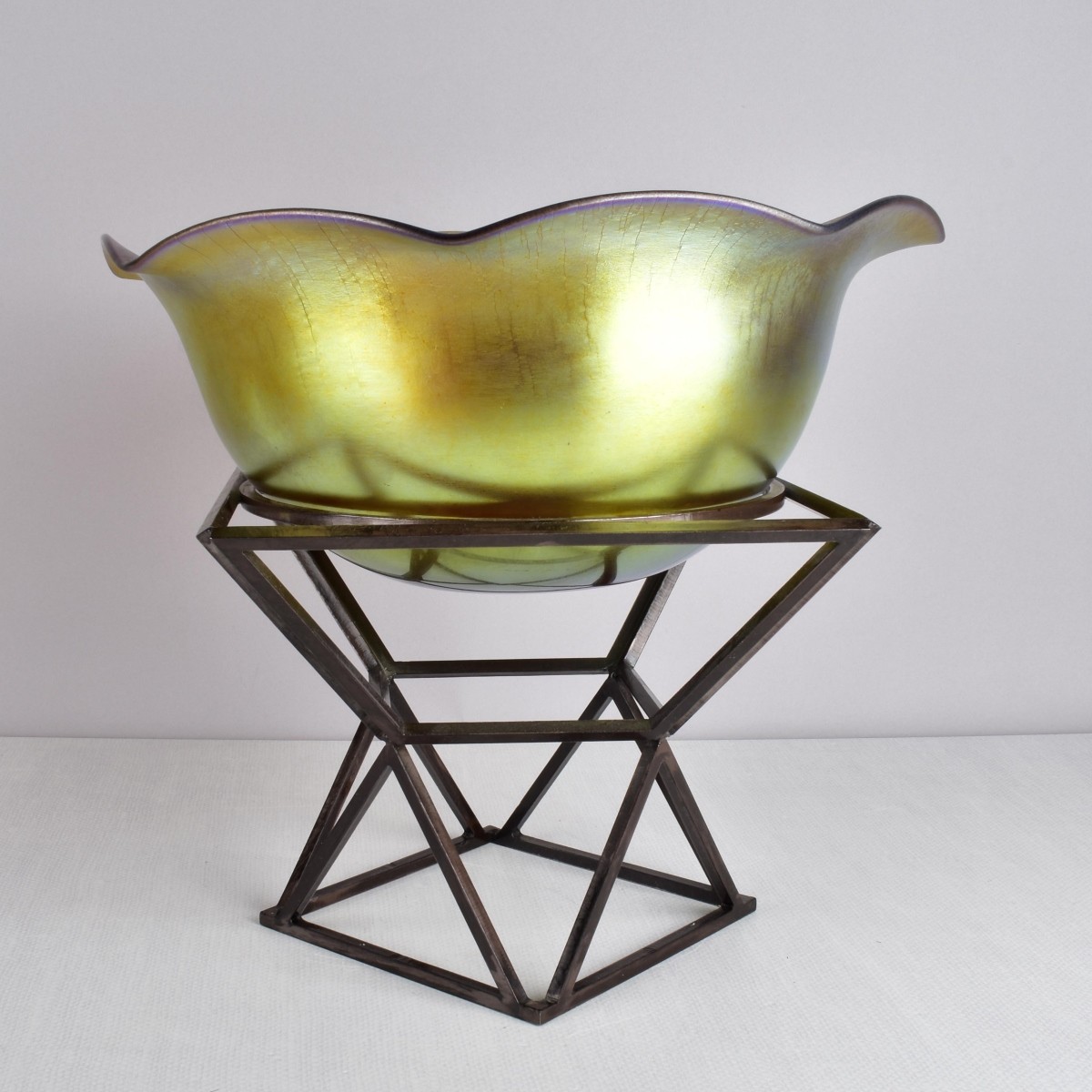 Steuben Style Gold Aurene Bowl