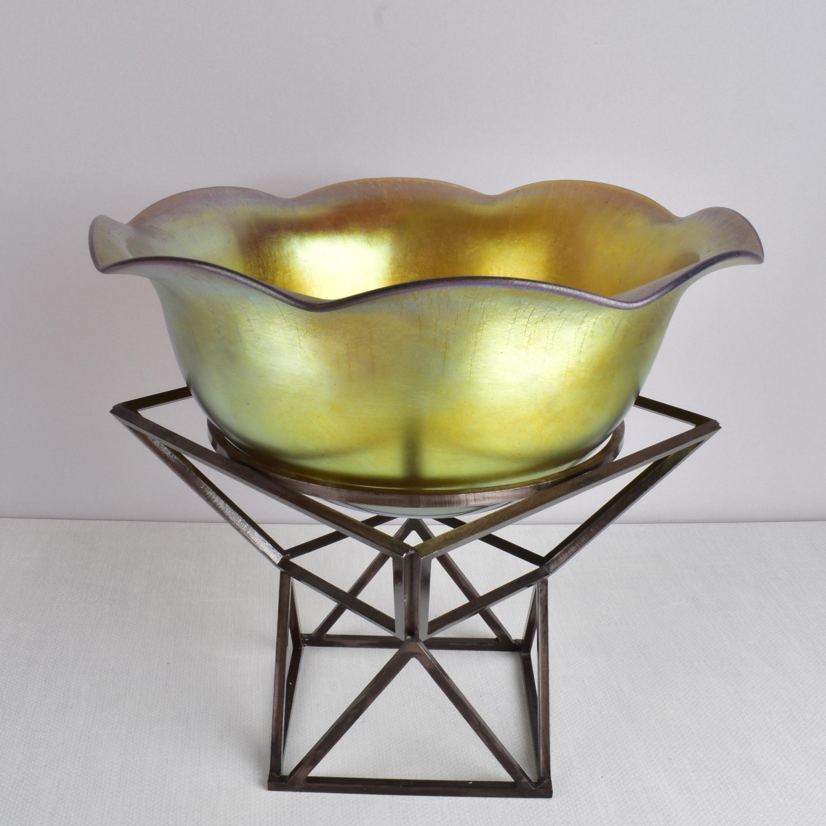 Steuben Style Gold Aurene Bowl