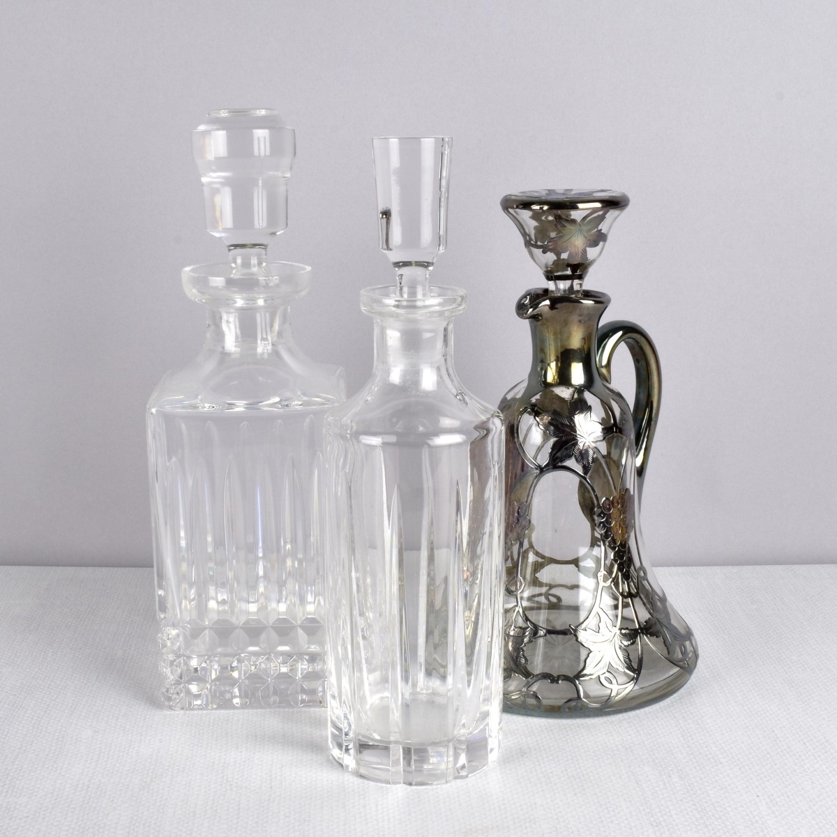 Collection of Glass Decanters