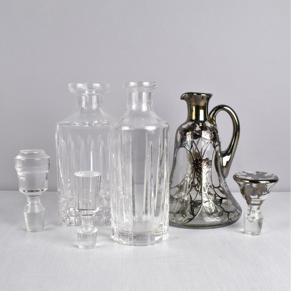 Collection of Glass Decanters