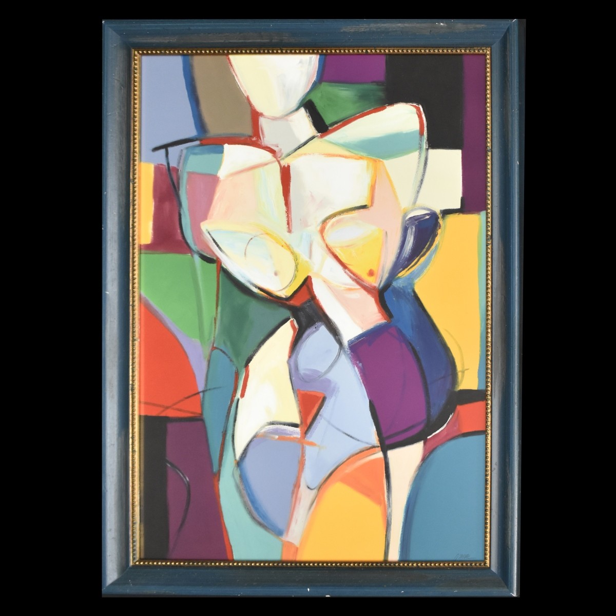 Janet O' Neal, Abstract Framed Watercolor