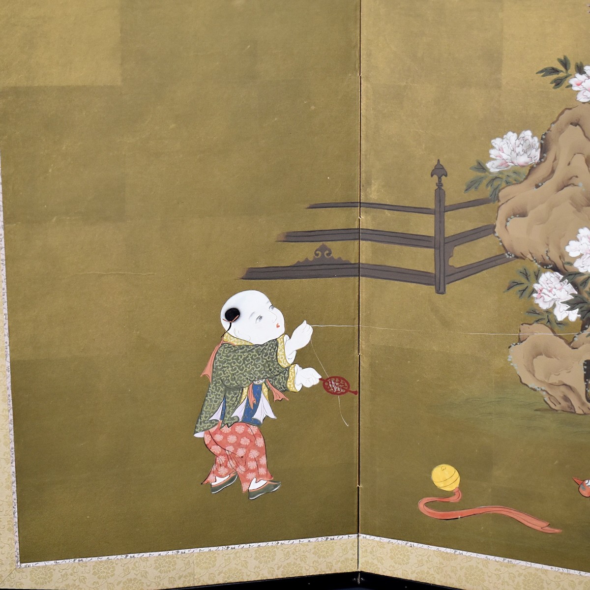 Antique Japanese Table Screen