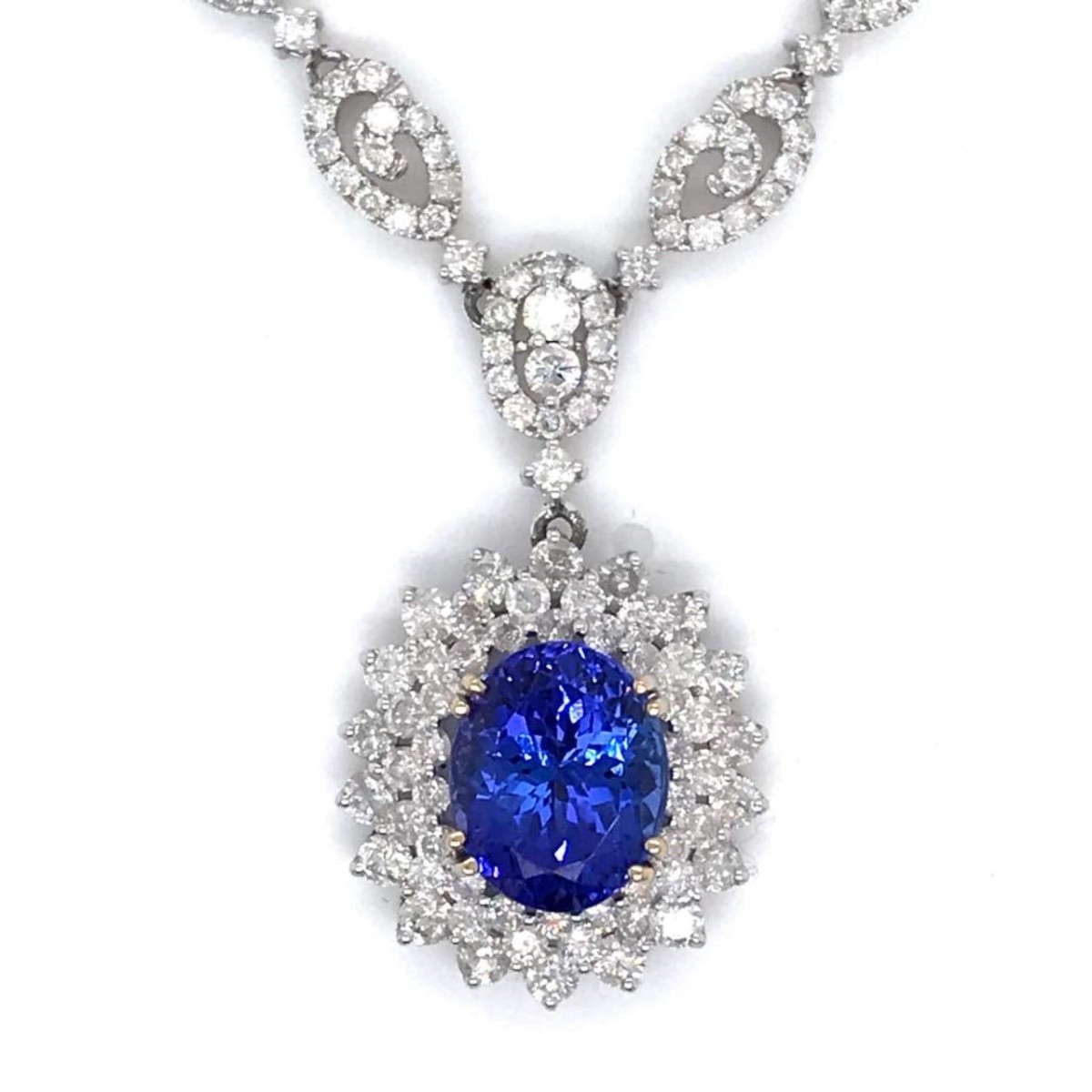 Tanzanite, Diamond and 18K Necklace