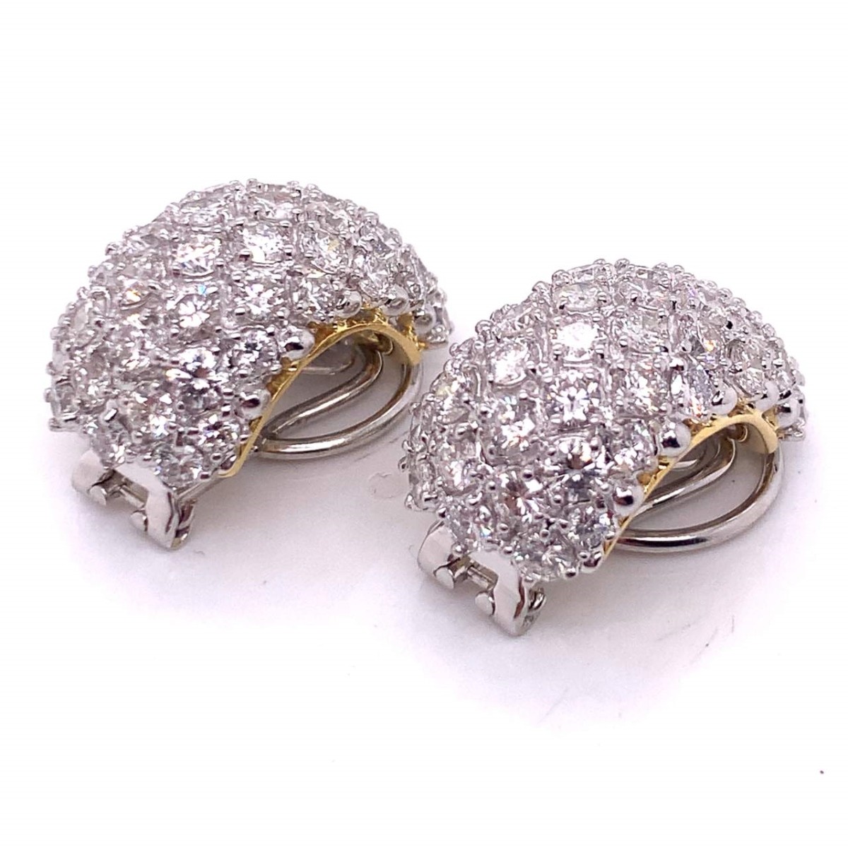 Diamond and 18K Earrings