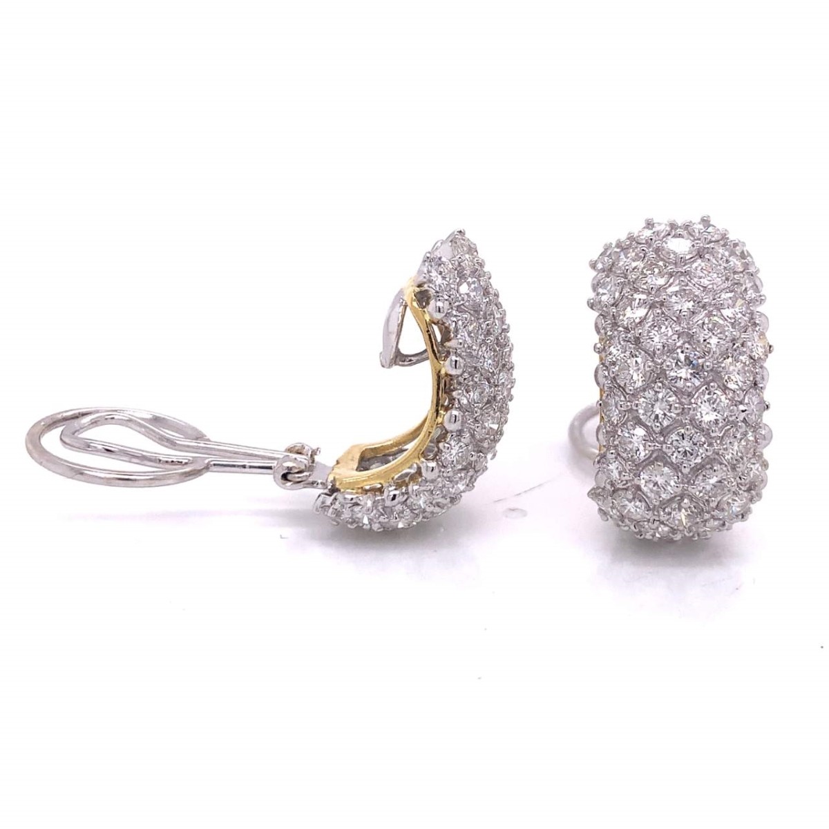 Diamond and 18K Earrings