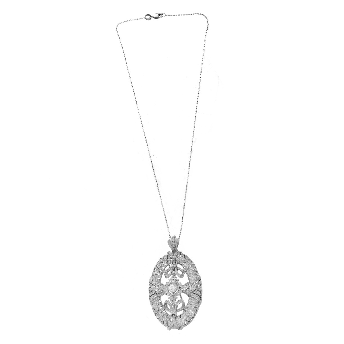 Diamond and 18K Pendant / Brooch