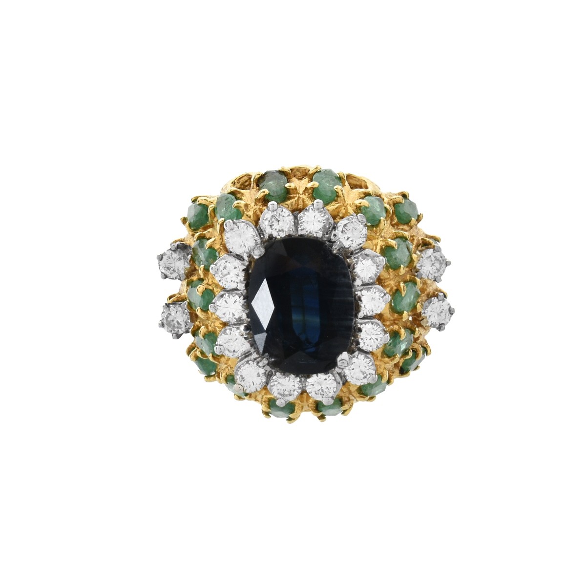 Gemstone and 18K Ring