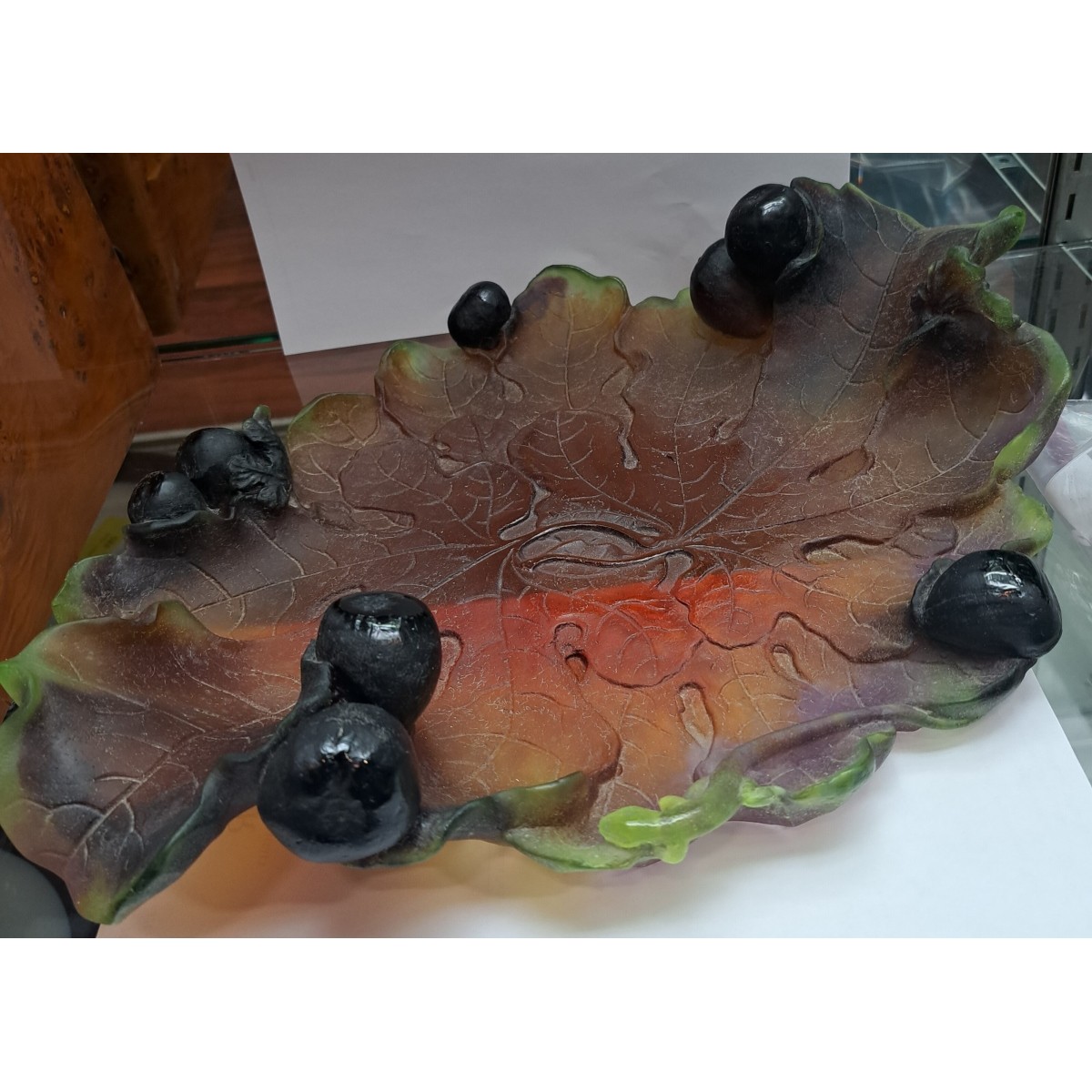 Large Daum Pate De Verre Dish