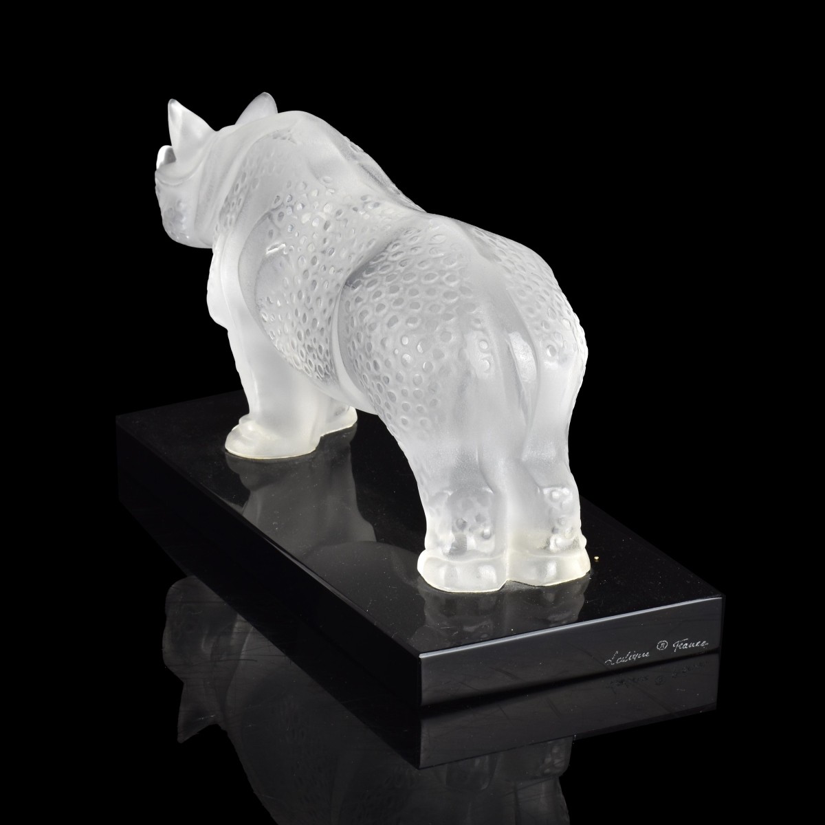 Lalique "Toba" Art Glass Rhinoceros