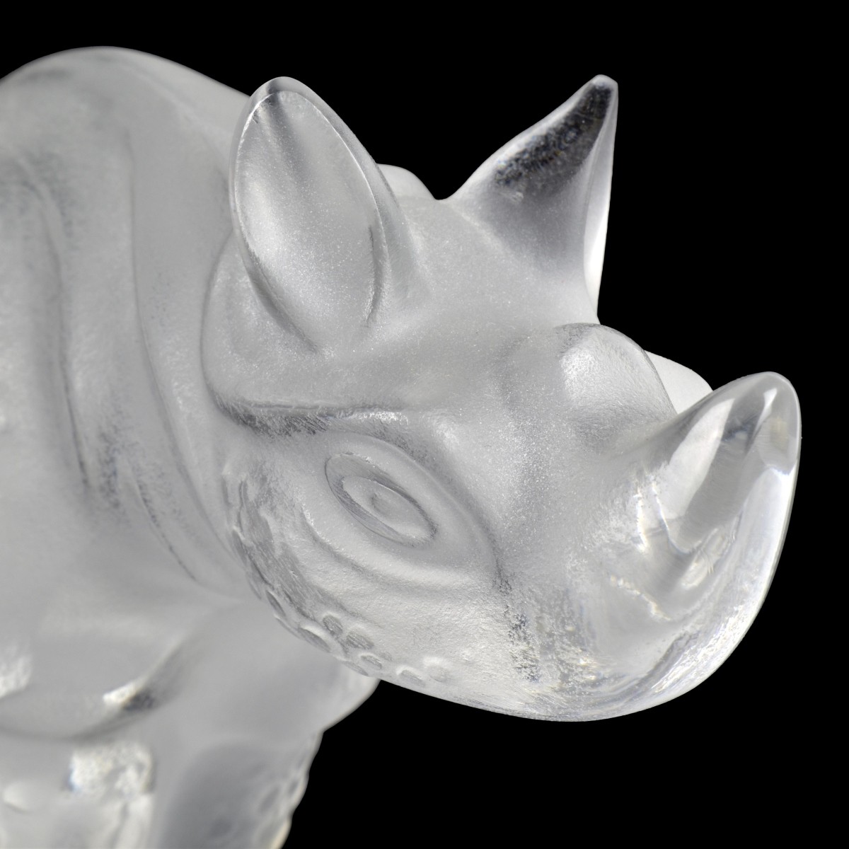 Lalique "Toba" Art Glass Rhinoceros