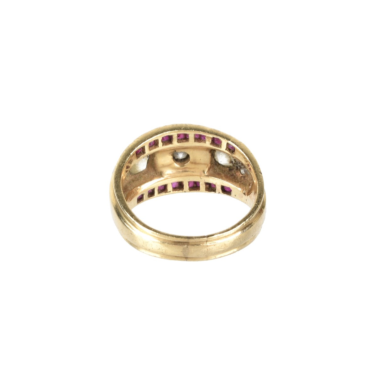 Diamond, Ruby and 14K Ring