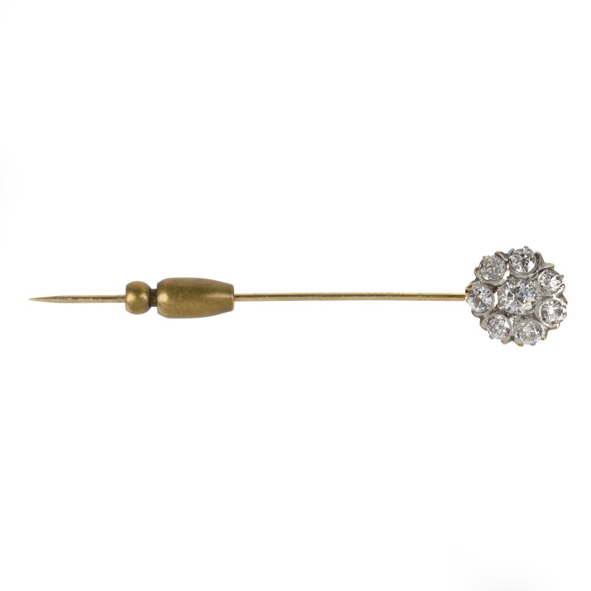 Diamond and 14K Stickpin